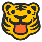Émoji 🐯 Tête De Tigre sur Google Android 5.0.
