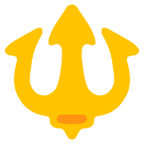🔱 Emoji Emblema De Tridente en Google Android 5.0.