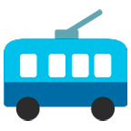 🚎 Emoji ônibus Movido A Eletricidade na Google Android 5.0.