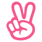 ✌️ Emoji Mão Em V De Vitória na Google Android 5.0.