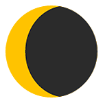 Émoji 🌘 Lune Décroissante sur Google Android 5.0.