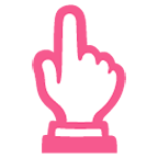 👆 Emoji nach oben weisender Zeigefinger von hinten Google Android 5.0.