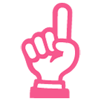 ☝️ Emoji Dedo índice Hacia Arriba en Google Android 5.0.