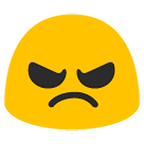 😠 Emoji Rosto Zangado na Google Android 6.0.1.