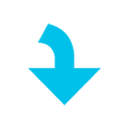 Émoji ⤵️ Flèche Courbe Bas sur Google Android 6.0.1.
