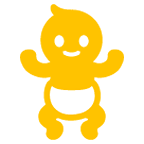 Emoji 🚼 Simbolo Con Immagine Di Bambino su Google Android 6.0.1.
