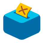 Emoji 🗳️ Urna Elettorale Con Scheda su Google Android 6.0.1.