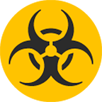 Émoji ☣️ Danger Biologique sur Google Android 6.0.1.