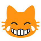 Emoji 😹 Gatto Con Lacrime Di Gioia su Google Android 6.0.1.
