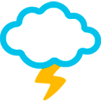 🌩️ Emoji Nube Con Rayo en Google Android 6.0.1.