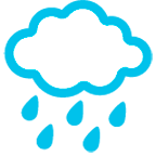 🌧️ Emoji Wolke mit Regen Google Android 6.0.1.