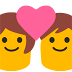 Émoji 💑 Couple Avec Cœur sur Google Android 6.0.1.