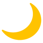 Émoji 🌙 Croissant De Lune sur Google Android 6.0.1.