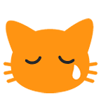 😿 Emoji Rosto De Gato Chorando na Google Android 6.0.1.
