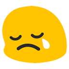 Emoji 😢 Faccina Che Piange su Google Android 6.0.1.