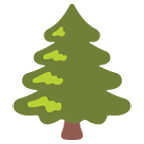 🌲 Emoji árbol De Hoja Perenne en Google Android 6.0.1.