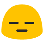 😑 Emoji Rosto Inexpressivo na Google Android 6.0.1.