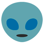 Émoji 👽 Alien sur Google Android 6.0.1.