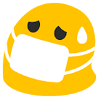 😷 Emoji Gesicht mit Atemschutzmaske Google Android 6.0.1.