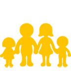 👨‍👩‍👧‍👦 Emoji Familie: Mann, Frau, Mädchen und Junge Google Android 6.0.1.