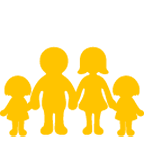 👨‍👩‍👧‍👧 Emoji Familie: Mann, Frau, Mädchen und Mädchen Google Android 6.0.1.