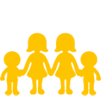 👩‍👩‍👦‍👦 Emoji Familia: Mujer, Mujer, Niño, Niño en Google Android 6.0.1.