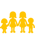 👩‍👩‍👧‍👦 Emoji Família: Mulher, Mulher, Menina E Menino na Google Android 6.0.1.