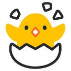 🐣 Emoji Pollito Rompiendo El Cascarón en Google Android 6.0.1.