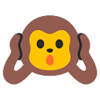 🙉 Emoji sich die Ohren zuhaltendes Affengesicht Google Android 6.0.1.