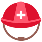Emoji ⛑️ Elmetto Con Croce Bianca su Google Android 6.0.1.
