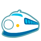 Emoji 🚅 Treno Alta Velocità Punta Arrotondata su Google Android 6.0.1.