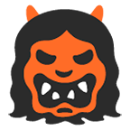 👹 Emoji Demonio Japonés Oni en Google Android 6.0.1.