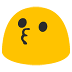 Emoji 😗 Faccina Che Bacia su Google Android 6.0.1.