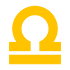 ♎ Emoji Waage (Sternzeichen) Google Android 6.0.1.