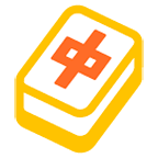 Emoji 🀄 Tessera Mahjong su Google Android 6.0.1.