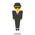 Emoji 🕴️ Uomo Con Completo Che Levita su Google Android 6.0.1.