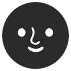 Emoji 🌚 Faccina Luna Nuova su Google Android 6.0.1.