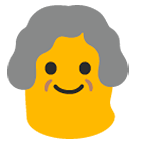 Emoji 👵 Donna Anziana su Google Android 6.0.1.