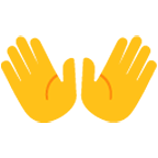 👐 Emoji offene Hände Google Android 6.0.1.