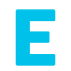🇪 Emoji Indicador regional Símbolo Letra E Google Android 6.0.1.