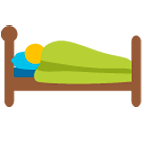 🛌 Emoji im Bett liegende Person Google Android 6.0.1.