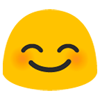 😊 Emoji Rosto Sorridente Com Olhos Sorridentes na Google Android 6.0.1.