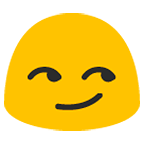 😏 Emoji selbstgefällig grinsendes Gesicht Google Android 6.0.1.
