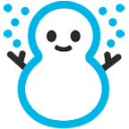 Emoji ☃️ Pupazzo Di Neve su Google Android 6.0.1.