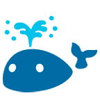 Émoji 🐳 Baleine Soufflant Par Son évent sur Google Android 6.0.1.