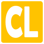 🆑 Emoji Großbuchstaben CL in rotem Quadrat Google Android 6.0.1.
