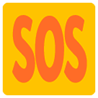 🆘 Emoji SOS-Zeichen Google Android 6.0.1.