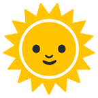 🌞 Emoji Sol Con Cara en Google Android 6.0.1.