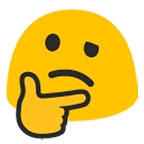 Emoji 🤔 Faccina Concentrata su Google Android 6.0.1.