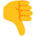 Emoji 👎 Pollice Verso su Google Android 6.0.1.
